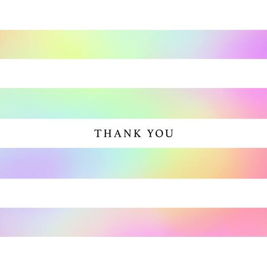JAM Paper Spectrum Everyday Thank You Card Set, 20ct.